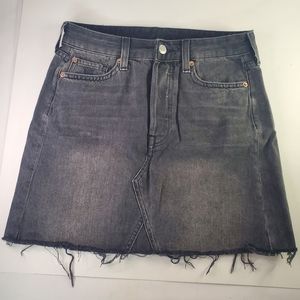 Black H&M denim skirt